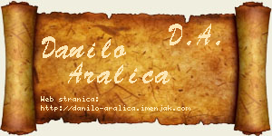 Danilo Aralica vizit kartica